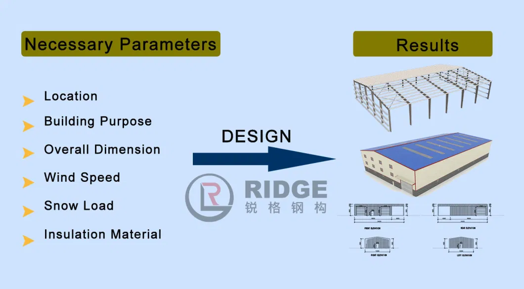 Prefab Warehouse / Workshop / Hangar / Hall Steel Structure Price Workshop Storage