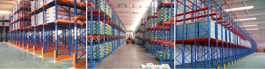 Steel Reinforced Structure Warehouse Boltless Rivet Drive in Storage Wire Shelving