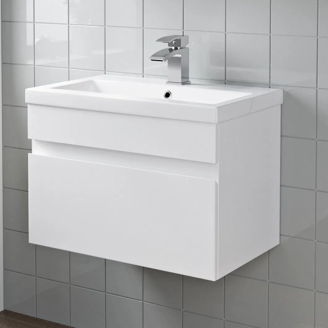 600mm Bathroom Vanity Unit Basin Storage Wall Hung White Cabinet Furniture